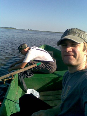в лодке на Энгуре