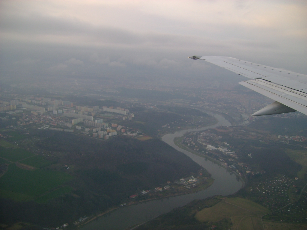 Вид Праги с птичьего полёта.